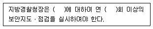 경비지도사 2차(경비업법(청원경찰법포함)) 2015년 1회 21번 문제 그림