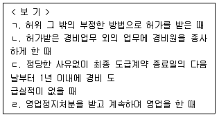 경비지도사 2차(경비업법(청원경찰법포함)) 2015년 1회 24번 문제 그림