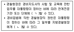 경비지도사 2차(경비업법(청원경찰법포함)) 2016년 1회 24번 문제 그림