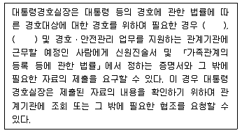 경비지도사 2차(일반)(경호학) 2015년 1회 14번 문제 그림