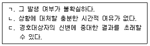 경비지도사 2차(일반)(경호학) 2015년 1회 31번 문제 그림