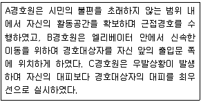 경비지도사 2차(일반)(경호학) 2018년 1회 22번 문제 그림