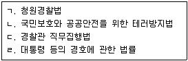 경비지도사 2차(일반)(경호학) 2018년 1회 4번 문제 그림