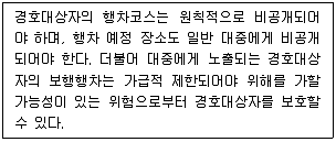 경비지도사 2차(일반)(경호학) 2022년 1회 4번 문제 그림