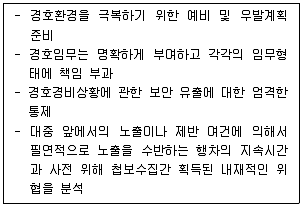 경비지도사 2차(일반)(경호학) 2023년 1회 14번 문제 그림