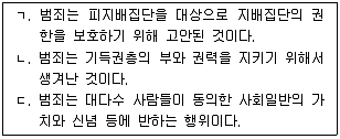 경비지도사 2차(일반)(범죄학) 2019년 1회 2번 문제 그림