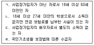 공인노무사 1차(사회보험법)(구) 2010년 1회 17번 문제 그림