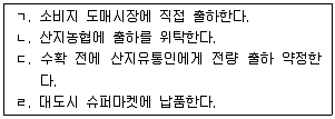 농산물품질관리사 1차 2015년 1회 100번 문제 그림