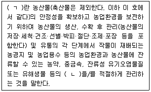 농산물품질관리사 1차 2023년 1회 1번 문제 그림