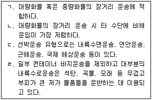 물류관리사 1교시 2009년 1회 50번 문제 그림