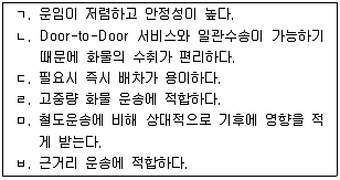 물류관리사 1교시 2011년 1회 51번 문제 그림