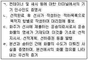 물류관리사 1교시 2014년 1회 64번 문제 그림