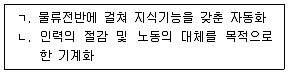 물류관리사 1교시 2018년 1회 40번 문제 그림
