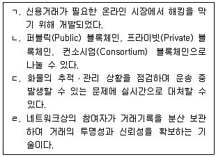 물류관리사 1교시 2022년 1회 34번 문제 그림