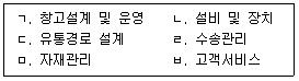 물류관리사 1교시 2026년 1회 9번 문제 그림