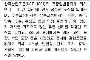 물류관리사 2교시 2014년 1회 31번 문제 그림