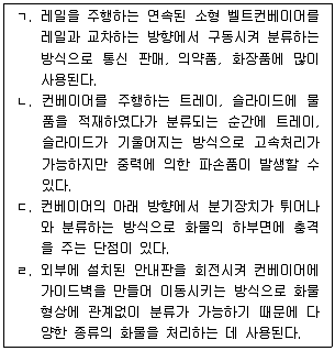 물류관리사 2교시 2017년 1회 35번 문제 그림