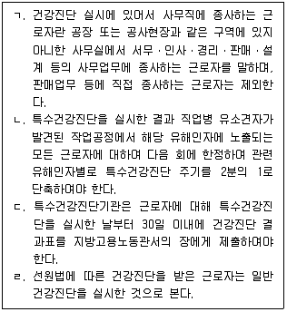 산업보건지도사 2014년 1회 16번 문제 그림