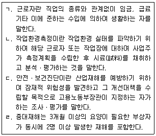 산업안전지도사 2019년 1회 2번 문제 그림