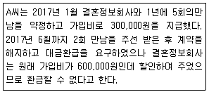 소비자전문상담사 2급 2018년 1회 1번 문제 그림