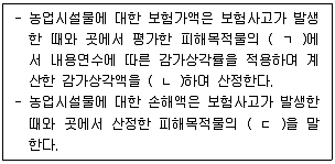 손해평가사 1차 2022년 1회 50번 문제 그림