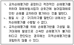 손해평가사 1차 2024년 1회 43번 문제 그림