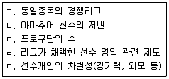 스포츠경영관리사 2019년 1회 2번 문제 그림