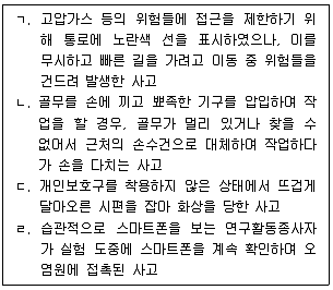 연구실안전관리사 2022년 1회 30번 문제 그림