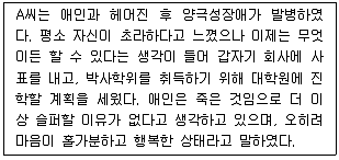 임상심리사 1급 2013년 1회 66번 문제 그림