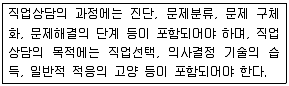 직업상담사 2급 2018년 2회 18번 문제 그림