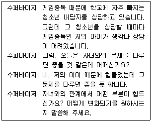 청소년상담사 1급(1교시) 2023년 1회 2번 문제 그림