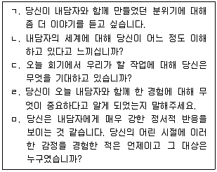 청소년상담사 1급(1교시) 2024년 1회 2번 문제 그림