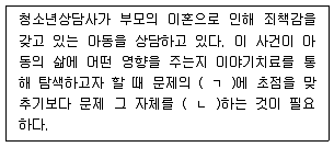 청소년상담사 1급(2교시) 2017년 1회 94번 문제 그림