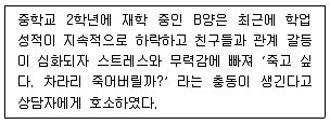 청소년상담사 1급(2교시) 2019년 1회 97번 문제 그림