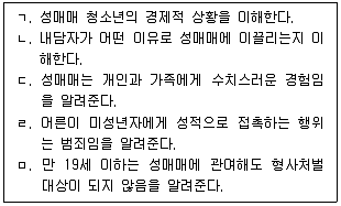 청소년상담사 1급(2교시) 2020년 1회 34번 문제 그림