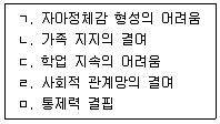 청소년상담사 1급(2교시) 2021년 1회 98번 문제 그림
