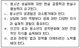 청소년상담사 1급(2교시) 2022년 1회 34번 문제 그림