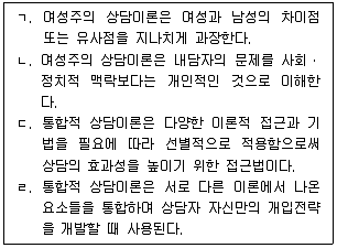 청소년상담사 2급(1교시) 2020년 1회 2번 문제 그림