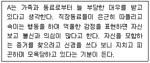 청소년상담사 2급(1교시) 2021년 1회 100번 문제 그림