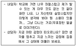 청소년상담사 2급(1교시) 2023년 1회 25번 문제 그림