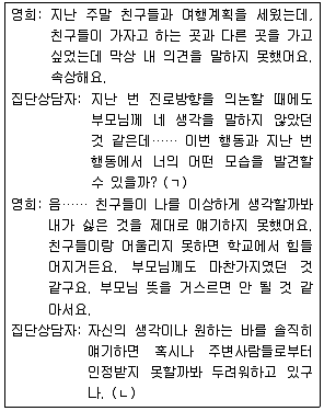 청소년상담사 2급(2교시) 2019년 1회 45번 문제 그림