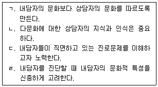 청소년상담사 2급(2교시) 2024년 1회 25번 문제 그림