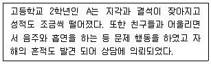 청소년상담사 2급(2교시) 2024년 1회 65번 문제 그림