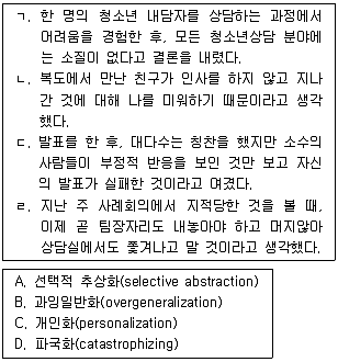 청소년상담사 3급(1교시) 2014년 1회 115번 문제 그림