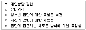 청소년상담사 3급(1교시) 2019년 1회 44번 문제 그림