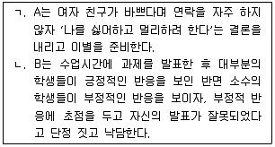 청소년상담사 3급(1교시) 2019년 1회 92번 문제 그림