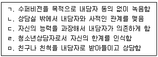 청소년상담사 3급(1교시) 2021년 1회 99번 문제 그림