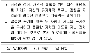 청소년상담사 3급(1교시) 2022년 1회 98번 문제 그림