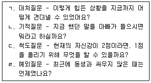 청소년상담사 3급(1교시) 2023년 1회 98번 문제 그림