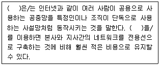 네트워크관리사 2급 2023년 1회 21번 문제 그림
